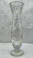 STARY kryształowy wazon ze szkła ołowianego 25cm kolekcjonerski