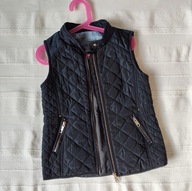 Dziewczęcy bezrękawnik Z A R A 128 pikowana kamizelka markowa