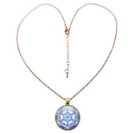 Naszyjnik wisiorek medalion z intencją Mandala Wytrwałości zen orient boho