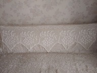 Koronkowa zazdrostka z białych bawełnianych nici - 190 x 50 cm- bdb !!