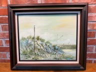 Obraz olejny na płótnie, antyk