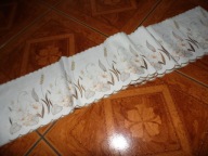 Długi lambrekin z haftem maszynowym - 179 cm x 17 cm