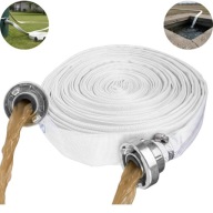 WĄŻ STRAŻACKI 1 cal 25mm 30m DO BRUDNEJ WODY SZAMBA SZYBKOZŁĄCZA DO POMPY