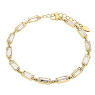 81651 Bransoletka 18K pozłacana 17+3CM 4MM CRYSTAL Swarovski