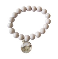 Szara bransoletka z wymiennym klipsem, kot brytyjski