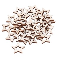 Scrapki Zestaw Gwiazdek Ażurowych Ze Sklejki Świąteczne Ozdoby 30szt