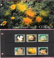 Jersey 2004, PRES.PACK 6zn. fauna morska, koralowce, Mi 12€