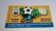 bilet STOMIL Olsztyn - GROCLIN Grodzisk 27.04.2002