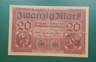 Niemcy, Banknot 20 Marek 1918 seria D 48
