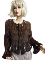 NORKI piękny ŻAKIET z naturalnego futra norek 38/40