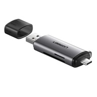 Czytnik Ugreen CM185 50706 do kart SD / micro SD na USB-A 3.0 / USB-C 3.0