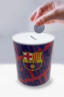 Licencjonowana SKARBONKA FC BARCELONA HERB 12 cm BARCA puszka metalowa
