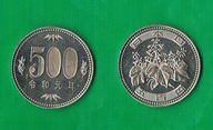 Japonia 500 yen ( era Reiwa) -2019r