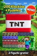 Klocki Magnetyczne 200 szt. Pudełko Minecraft Figurki Prezent Zabawka Stem