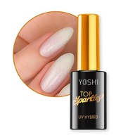 YOSHI TOP HYBRYDOWY SPARKLES MLECZNY DO PAZNOKCI BABYBOOMER OMBRE DROBINKI