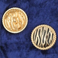 Vintage guzik tygrys zwierze panterka metalowy guzik modny fashion 20mm