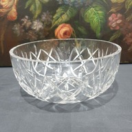 Ciężka kryształowa misa ręcznie szlifowana bardzo efektowna
