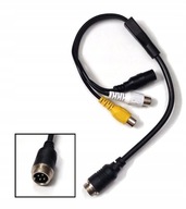 Przejściówka do kamery cofania 4PIN - RCA (CHINCH)