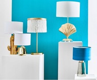 Lampa stołowa w kolorze złotym w stylu Gatsby