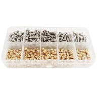 Zestaw insertów i śrubek M4 do druku 3D w organizerze 300 szt