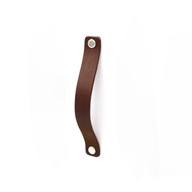 uchwyt meblowy skóra skórzany brązowy czekoladowy