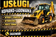 REKLAMA BANER USŁUGI KOPARKO ŁADOWARKĄ KOPARKA 120X80 1