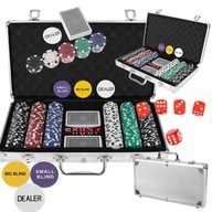 Poker Malatec zestaw 300 żetonów w walizce