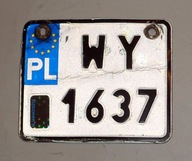 Stara tabliczka od skutera (wyrejestrowana) .