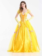 BELLA Piękna i Bestia KSIĘŻNICZKA Strój Kostium Przebranie Pięknej Belli M