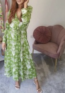 LUX,ZARA, Sukienka rozkloszowana w kwiaty,L/ XL
