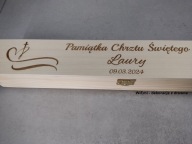 Pamiątka Chrztu Świętego lub Pierwszej Komunii Świętej pudełko na świecę