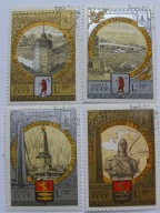 ZSRR - Olimpiada Moskwa 1980 - miasta igrzysk - Mi. 4810-13 kasowane