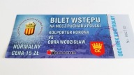 bilet KORONA Kielce - ODRA Wodzisław 17.09.2003