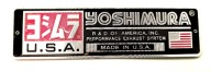 NAKLEJKA EMBLEMAT NA TŁUMIK WYDECH YOSHIMURA USA 3D ALUMINIOWY