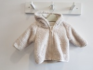 NEXT niemowlęca bluza baranek z kapturem 68 cm