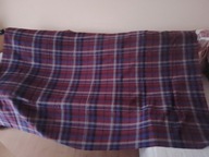 Kupon wełny w kratę 200 cm x 130 cm - PRL !