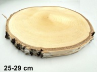 Plaster drewna suchy krążek drewniany Brzoza 27cm Suche plastry 27 cm