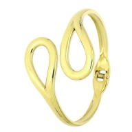 87247 Bransoletka stal chirurgiczna 316L pozłacana 14k sztywna bangle