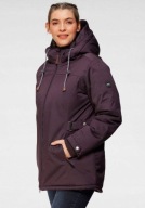 POLARINO KURTKA DAMSKA MARKOWA PARKA KAPTUR OBERŻYNA FIOLETOWA ŚLIWKA 46