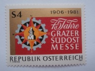 Austria - 75 lat Targów w Grazu - Mi. 1682 **