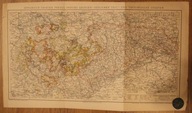 STARA MAPA - NIEMCY - KONIGREICH SACHSEN, PREUSS, PROVINZ SACHSEN