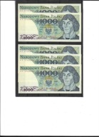 Banknoty PRL - 1000 zł 1982 seria KF ser 270.. . Stan UNC, jak na skanie.