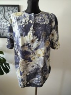 Bluzka damska 44 wyrazisty efektowny wzór uciągliwa 2XL zapinana