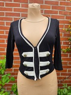 New Look bolerko narzutka sweter swetr guziki haftki r 38