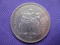 50 franków - 1977 - Herkules - srebro - Gratis dostawa