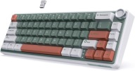 Mechaniczna klawiatura RK ROYAL KLUDGE R65 RGB Tri-Mode Gamer QWERTZ Cream