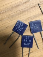 Kondensator ferroelektryczny 750 pF, J, 63 V