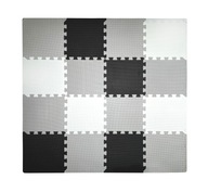 Puzzle piankowe Active Hobby biało-czarno-szare 16 el.PUZZLE DLA DZIECI