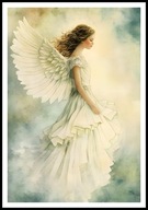 A2 PLAKAT OBRAZ ANIOŁ, PLAKAT Z ANIOŁEM, ANIELSKIE SKRZYDŁA, ANIELICA NR 33