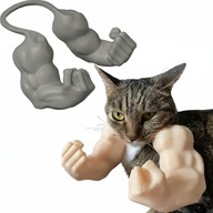 Kostium dla kota BICEPSY Mięśnie do zdjęć Szary rozmiar M